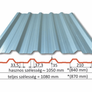 T35 trapézlemez – beszállítói illusztráció
